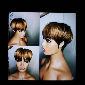 Pixie human hair wig
